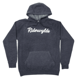 Alternative view of Script Logo Midweight Hoodie- Midnight Heather