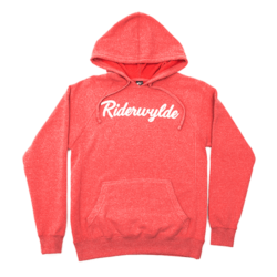 Alternative view of Script Logo Midweight Hoodie- Pomegranate Heather