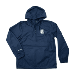 Alternative view of Square Logo Anorak Jacket- Classic Navy