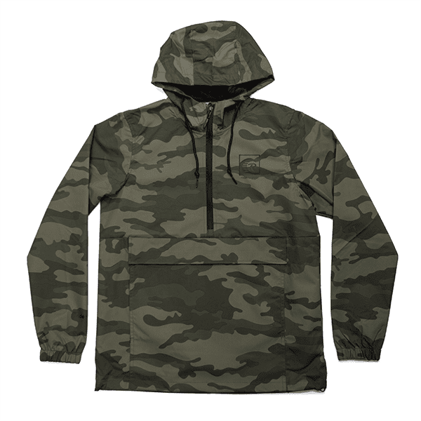 Square Logo Anorak Jacket- Forest Camo - Riderwylde