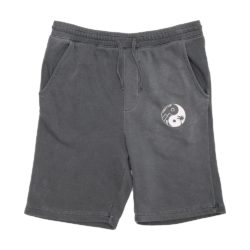 Balance Pigment Dyed Sweat Shorts- Black