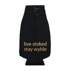 Alternative view of Bottle Koozie- Black with Gold