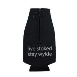 Alternative view of Bottle Koozie- Black with Grey