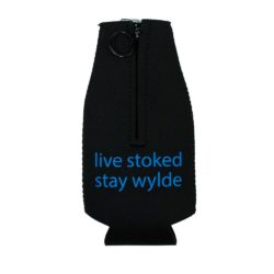 Alternative view of Bottle Koozie- Black with Neon Blue