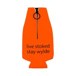 Alternative view of Bottle Koozie- Neon Orange