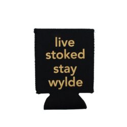Alternative view of Can Koozie- Black with Gold