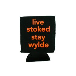 Alternative view of Can Koozie- Black with Neon Orange