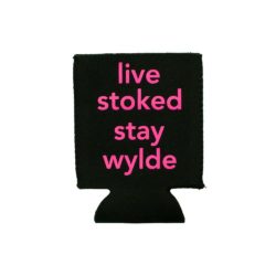 Alternative view of Can Koozie- Black with Neon Pink