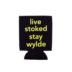 Alternative view of Can Koozie- Black with Neon Yellow