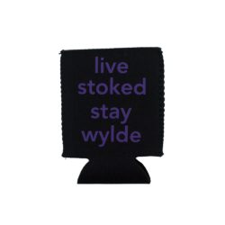 Alternative view of Can Koozie- Black with Purple