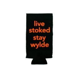 Alternative view of Slim Can Koozie- Black with Neon Orange