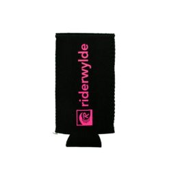 Alternative view of Slim Can Koozie- Black with Neon Pink