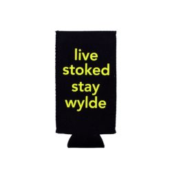 Alternative view of Slim Can Koozie- Black with Neon Yellow