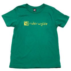 Handwritten Classic Logo Kids T Shirt- Kelly Green